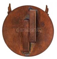 ~1940. "II. osztályú Levente Díszjelvény" aranyozott és zománcozott Cu jelvény, eredeti, z...