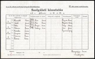 1939 3 db rendőrségi irat