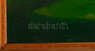 Jaksa István (1894-1982): Kismarton (Eiseinstadt) Burgenland. Olaj, karton, jelzett, keretben, 22×32...