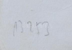 Muzsnay Ákos (1945): Fal II. Rézkarc, papír. Jelzett, sorszámozott művésznyomat. E.A. II/VII. 34,5x2...