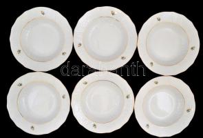 Hollóházi selection hat személyes étkészlet, kompletten. Kézzel festett, jelzett, hibátlan