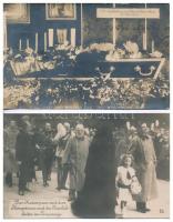 2 db RÉGI képeslap Ferenc József temetéséről / 2 pre-1945 postcards of the funeral of Franz Joseph
