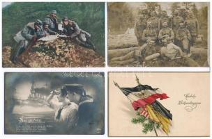 6 db RÉGI első világháborús osztrák-magyar katonai motívum képeslap / 6 pre-1945 WWI K.u.K. (Austro-Hungarian) military motive postcards