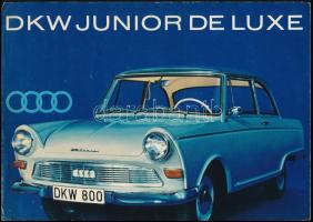 cca 1960 Audi DKW Junior de Luxe autó német nyelvű utazási prospektusa