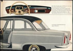 cca 1960 Audi DKW Junior de Luxe autó német nyelvű utazási prospektusa