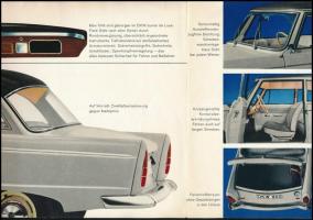 cca 1960 Audi DKW Junior de Luxe autó német nyelvű utazási prospektusa