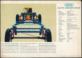 cca 1960 Audi DKW Junior de Luxe autó német nyelvű utazási prospektusa