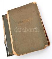 1943 Budapesti Egységes Hálózat betűrendes távbeszélő névsora. Telefonkönyv. Két lap kijár, sérült, ...