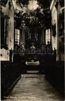 1928 Pápa, Bencés templom, belső, főoltár. Pax könyvkereskedés kiadása