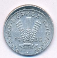 1955. 20f Al technológiai hibás veret (félrecsúszott veret) T:1-