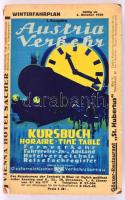 1936 Austria Verkehr - Kursbuch, közlekedési táblázatok, rossz állapotban