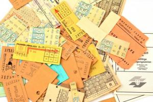 cca 1930-1950 Vegyes külföldi közlekedési jegy tétel