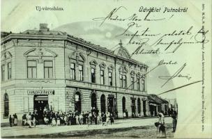 1900 Putnok, Új városháza, Kiszely József üzlete és saját kiadása. Rozgonyi Dezső felvétele után