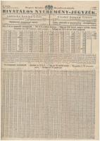 1942. "48. Magyar Királyi Osztálysorsjáték" 2. és 5. osztály egynyolcad sorsjegye, mindegy...