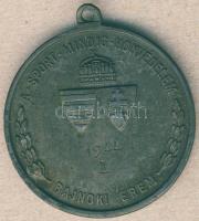 1944. "Magyar Egyetemi és Főiskolai Sportegyletek Orsz. Központja" fém díjérem. Szign.Sződ...