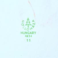 Hollóházi plakett. A hajduk letelepülésének 375. évfordulójára 1984. Matricás, jelzett, hibátlan. d:...