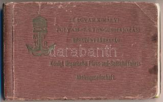 Magyar Királyi Folyam- és Tengerhajózási Részvénytársaság - szétvált képeslapfüzet 25 képeslappal / ...