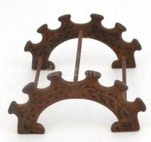 Fém ceruzatartó + 2 db tollszár, 10×11 cm, h: 22,5 cm