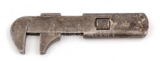 Állítható francia kulcs, jelzett, h: 13 cm