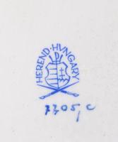 Herendi "Vác Dunai Cement- és Mészmű" feliratú porcelán tálka, kézzel festett, jelzett, hi...