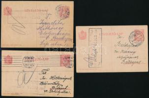 1919 A budapesti izraelita hitközségnek küldött 5 db levél és levelezőlap