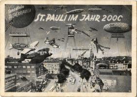 Hamburg, St. Pauli im Jahr 2000 / in the future montage (EK)