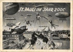 Hamburg, St. Pauli im Jahr 2000 / in the future montage  (EK)