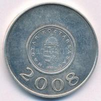 2008. "2003 / 2008" ezüstözött fém emlékérem, mindkét oldalon az 1Ft-os érme hátlapjával (...