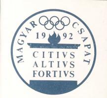 1992. "Barcelonai olimpia-Magyar csapat" Ag emlékérem 31,5g T:PP Díszdobozban, tanúsítvánn...