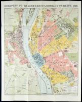 1983 Homolka József: Budapest térképe házszámok megjelölésével és az utcák és terek betürendes jegyz...
