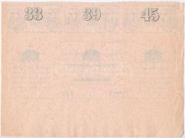 Budapest 1941. "Magyar Földhitelintézet" 4 1/2%-os záloglevélhez tartozó szelvény-utalvány...