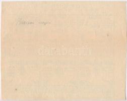 1762. 5G Formulare "Bécsi városi bankócédula" korabeli vízjeles papírra nyomott múzeumi má...