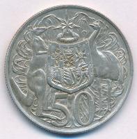 Ausztrália 1966. 50c Ag "II. Erzsébet" T:2 Australia 1966. 50 Cents Ag "Elizabeth II&...