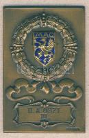 1944. "MAC-Hősi halált halt síoktatók emlékére" zománcos Br emlékplakett. Szign.Berán N. T:2