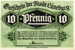 Német Birodalom/Weimari Köztársaság/Lüneburg 1920. 10Pf + 25Pf + 50Pf összesen: 3klf db, teljes sor T:I