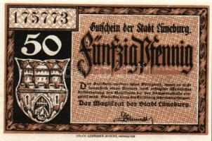 Német Birodalom/Weimari Köztársaság/Lüneburg 1920. 10Pf + 25Pf + 50Pf összesen: 3klf db, teljes sor ...