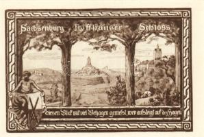 Német Birodalom/Weimari Köztársaság/Allstedt 1921. 10Pf + 25Pf + 50Pf (6x) összesen:8klf db, teljes ...