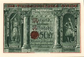 Német Birodalom/Weimari Köztársaság/Allstedt 1921. 10Pf + 25Pf + 50Pf (6x) összesen:8klf db, teljes ...