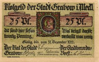 Német Birodalom/Weimari Köztársaság/Grabow D.N. 10Pf + 25Pf + 1M összesen:3klf db, teljes sor T:I