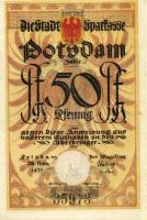 Német Birodalom/Weimari Köztársaság/Potsdam 1921. 50Pf (6x) összesen:6klf db, teljes sor T:I