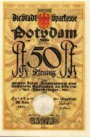 Német Birodalom/Weimari Köztársaság/Potsdam 1921. 50Pf (6x) összesen:6klf db, teljes sor T:I