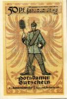 Német Birodalom/Weimari Köztársaság/Potsdam 1921. 50Pf (6x) összesen:6klf db, teljes sor T:I