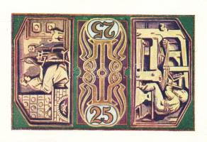 Német Birodalom/Weimari Köztársaság/Freiburg 1921. 10Pf + 25Pf (5x) + 50Pf (4x) összesen:10klf db, t...