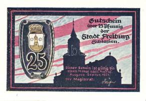 Német Birodalom/Weimari Köztársaság/Freiburg 1921. 10Pf + 25Pf (5x) + 50Pf (4x) összesen:10klf db, t...