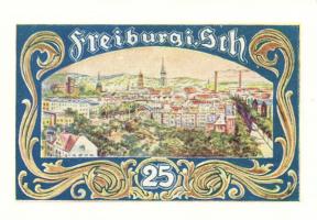 Német Birodalom/Weimari Köztársaság/Freiburg 1921. 10Pf + 25Pf (5x) + 50Pf (4x) összesen:10klf db, t...