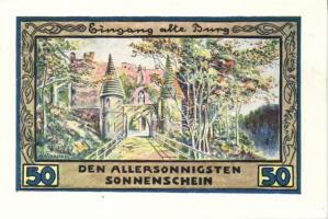 Német Birodalom/Weimari Köztársaság/Freiburg 1921. 10Pf + 25Pf (5x) + 50Pf (4x) összesen:10klf db, t...