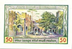 Német Birodalom/Weimari Köztársaság/Freiburg 1921. 10Pf + 25Pf (5x) + 50Pf (4x) összesen:10klf db, t...