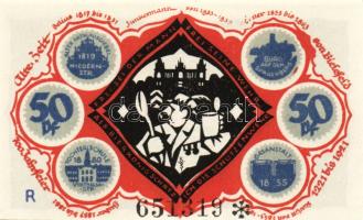 Német Birodalom/Weimari Köztársaság/Bielefeld 1921. 50Pf (6x) összesen:6klf db, teljes sor T:I