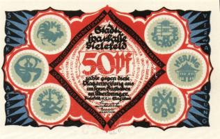 Német Birodalom/Weimari Köztársaság/Bielefeld 1921. 50Pf (6x) összesen:6klf db, teljes sor T:I