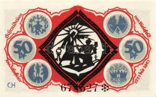 Német Birodalom/Weimari Köztársaság/Bielefeld 1921. 50Pf (6x) összesen:6klf db, teljes sor T:I